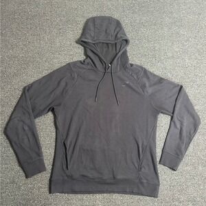 Gymshark Bold Hoodie Black Mens Large Graphic Athletic Sweatshirt Training Gym